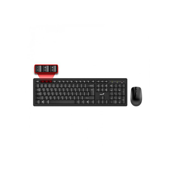 کیبورد بی سیم جنیوس مدل Wireless Smart KM-8200 Keyboard and Mouse