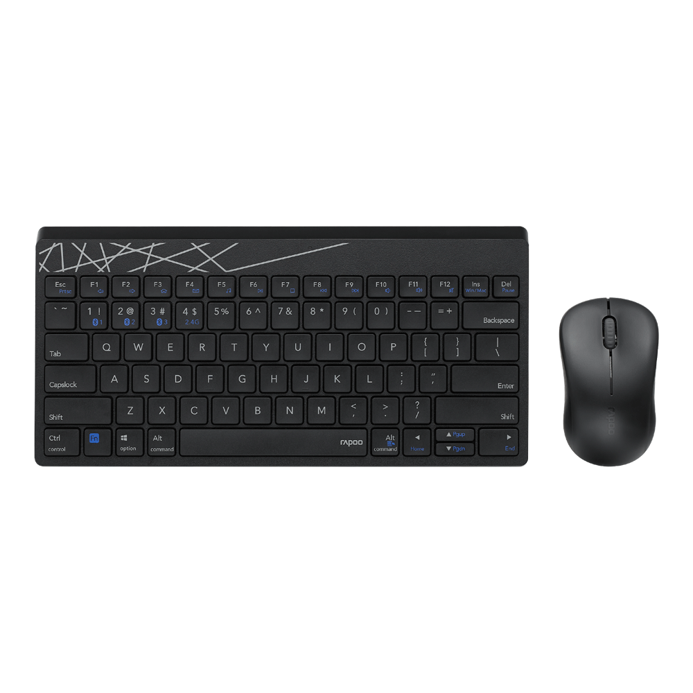 Rapoo 8000M Wireless Optical Mouse & Keyboard gallery