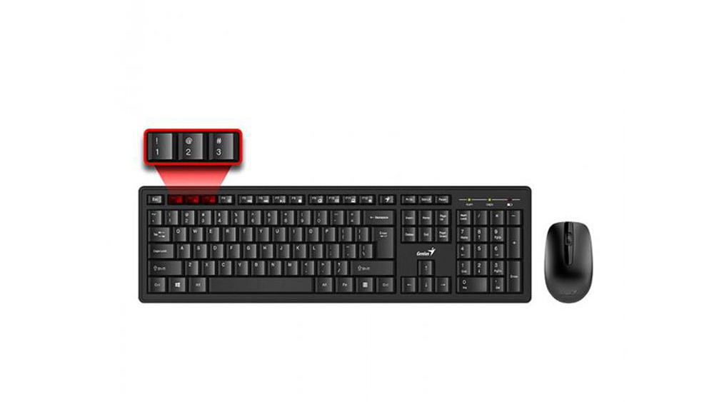 کیبورد و ماوس بی سیم جنیوس مدل Genius Wireless Smart KM-8200 Keyboard and Mouse