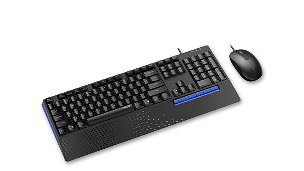 کیبورد و موس سیمی رپو مدل Rapoo NX2000 Wierd Optical Mouse & Keyboard