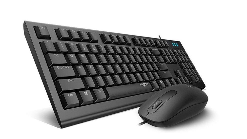 کیبورد و موس سیمی رپو مدل Rapoo X125s Wierd Optical Mouse & Keyboard