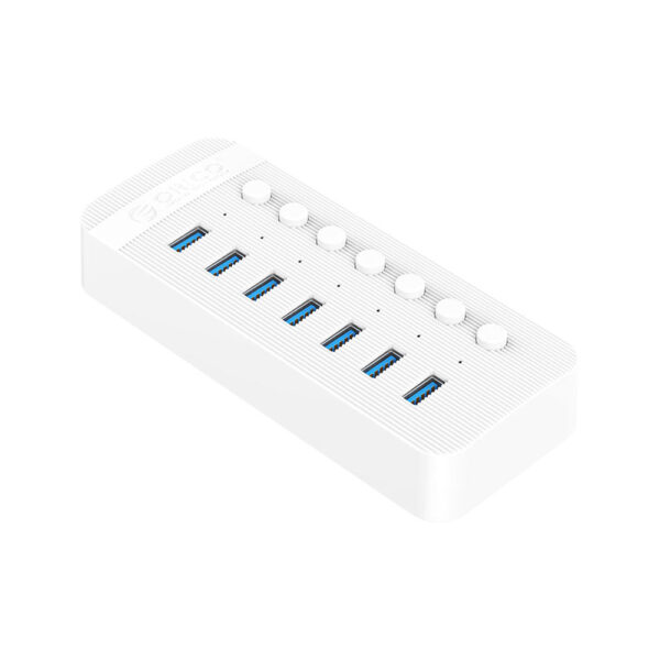 هاب 7 پورت اوریکو مدل ORICO CT2U3-7AB 7Port Hub With Individual Switches