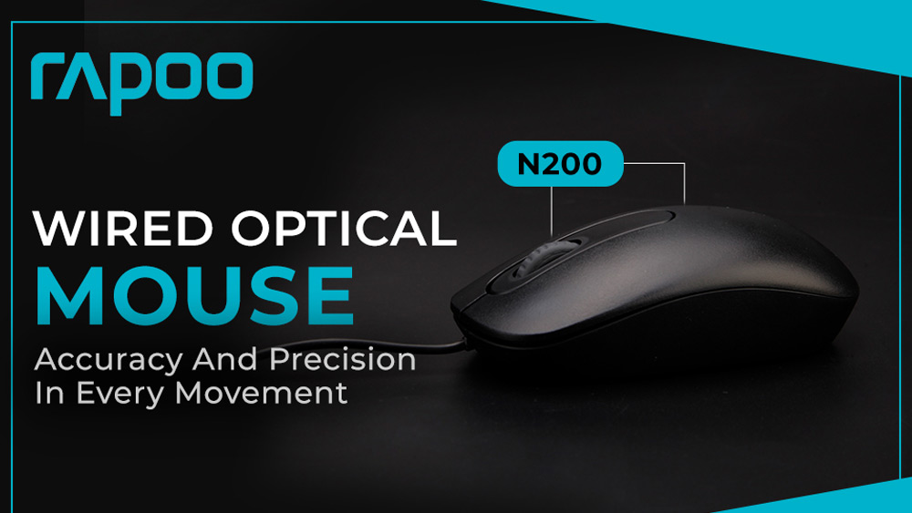 معرفی موس رپو مدل Rapoo N200 Optical Wired Mouse