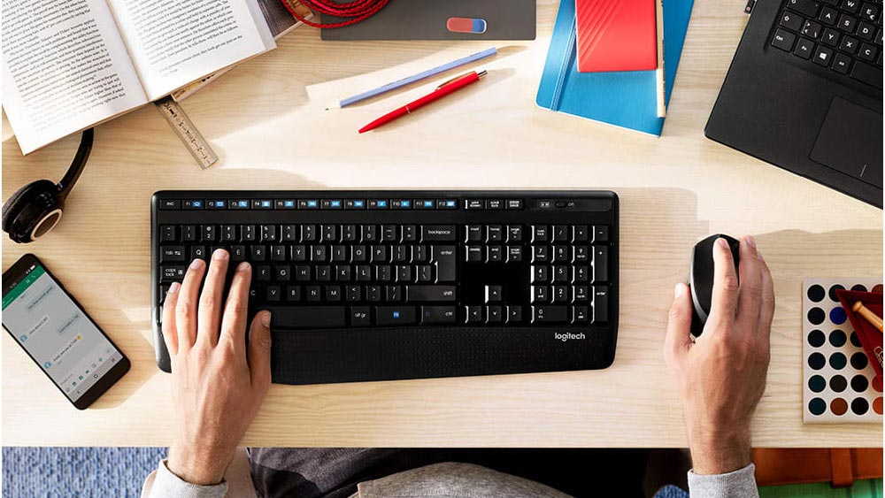 کیبورد و موس بی سیم لاجیتک مدل Logitech MK345 Wireless Keyboard and Mouse