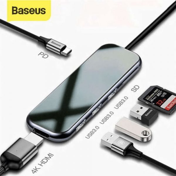 Baseus CAHUB-CZ0G 7 In 1 USB-C HUB