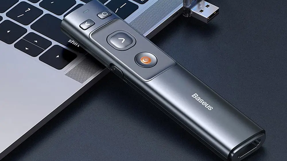 پوینتر و پرزنتر شارژی بیسوس Baseus Orange Dot Wireless Presenter