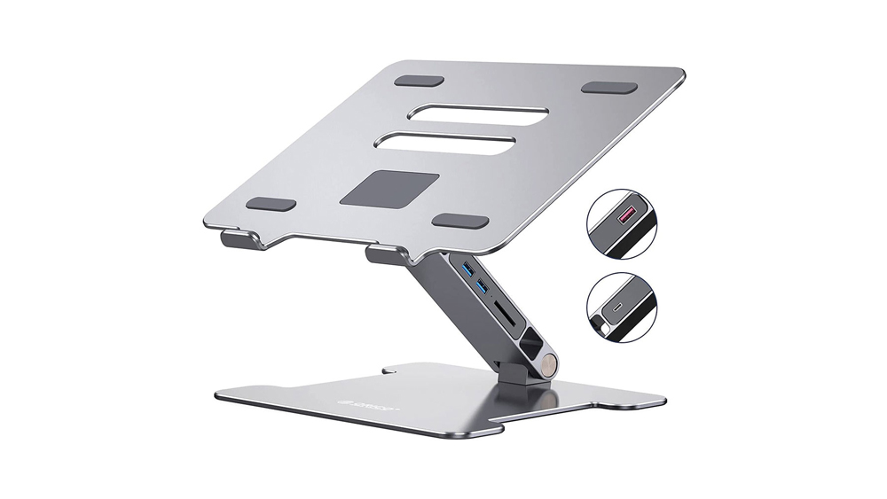 استند لپ تاپ و هاب USB اوریکو Orico LST-2AS Adjustable Laptop Stand And SUB Hub