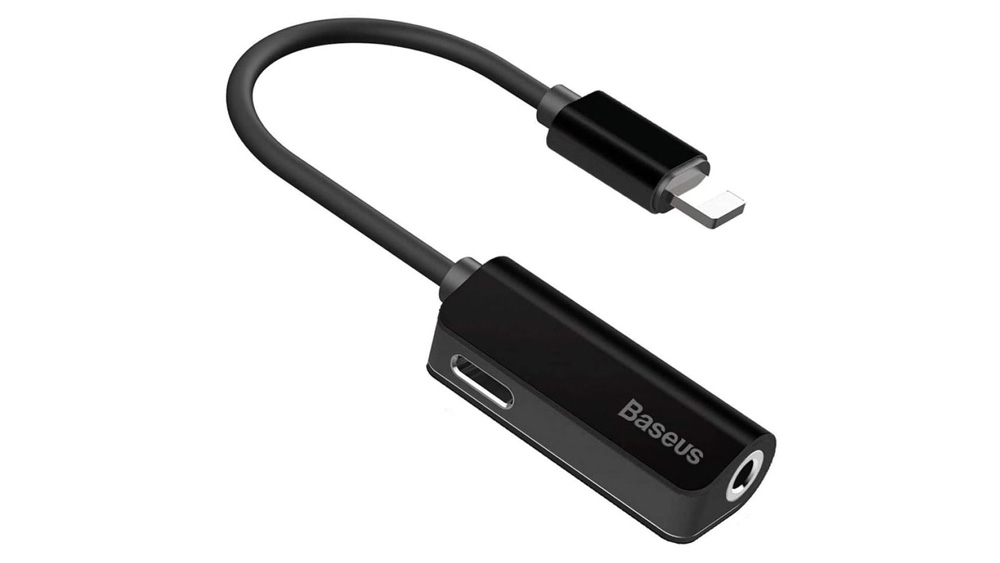 مبدل لایتنینگ به جک 3.5 میلی متر باسئوس Baseus Lightning to 3.5mm Headphone Jack Adapter