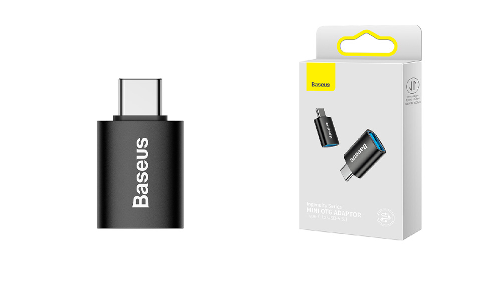 تبدیل OTG تایپ سی به USB3.1 باسئوس Baseus OTG Adaptor Type-C to USB-A 3.1