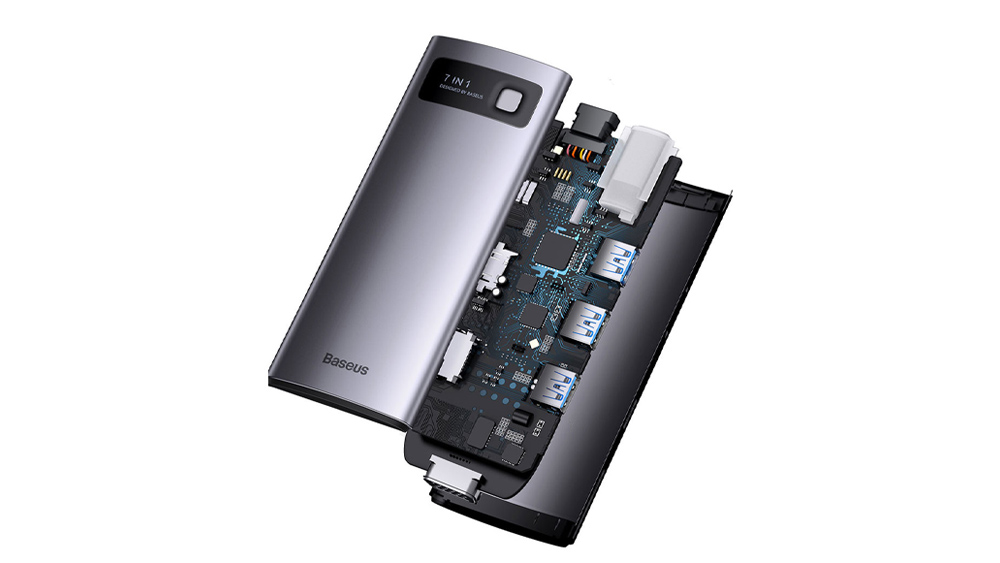 هاب هفت پورت Type-C باسئوس Baseus Seven-in-one Multifunctional Type-C HUB