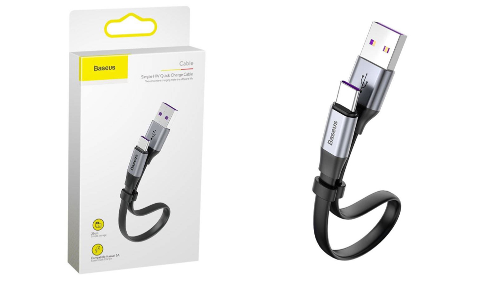 کابل تبدیل USB به USB-C باسئوس Baseus CATMBJ-BG1 USB To USB-C Quick Charge Cable