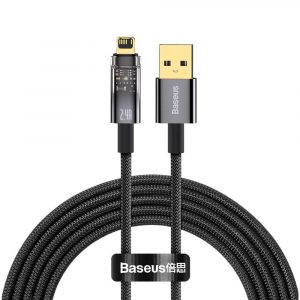 کابل هوشمند USB به لایتنینگ باسئوس Baseus Explorer Series cable USB to Lightning CATS000501