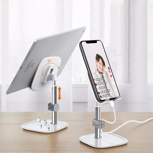 هولدر و استند رو میزی موبایل باسئوس Baseus Telescopic Desktop Bracket Phone Holder