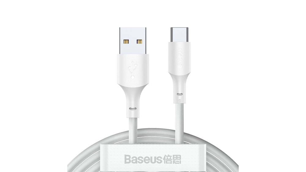 پک دو عددی کابل USB به تایپ سی Baseus Simple Wisdom USB To Type-C Charging Data Cable