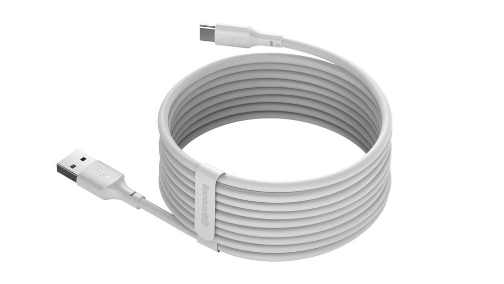 پک دو عددی کابل USB به تایپ سی Baseus Simple Wisdom USB To Type-C Charging Data Cable