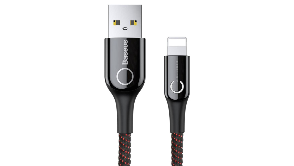 کابل USB به لایتنینگ باسئوس Baseus C-shaped Light Intelligent power-off USB to IP Cable