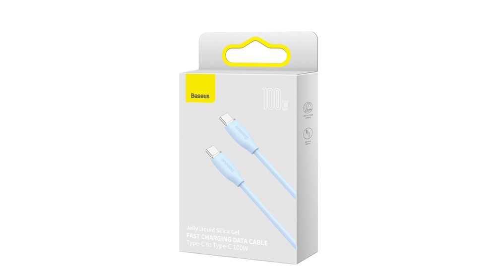 کابل دو سر تایپ سی باسئوس Baseus Liquid Silica Fast Charging Data Cable Type-C to Type-C