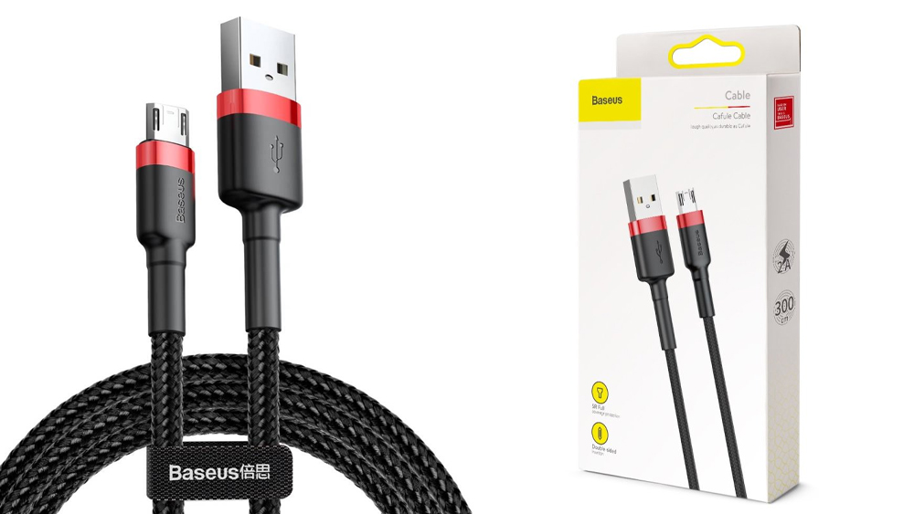 کابل شارژ و انتقال دیتا MicroUSB باسئوس Baseus Cafule Micro USB cable