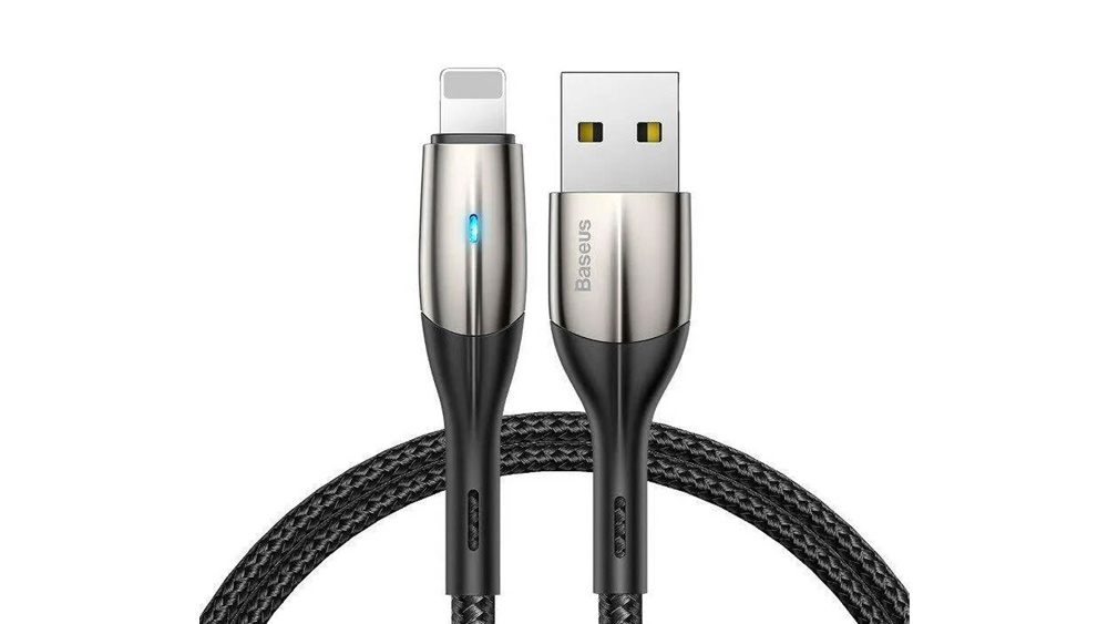 کابل شارژ و انتقال دیتا لایتنینگ باسئوس Baseus Horizontal USB to Lightning DATA Cable