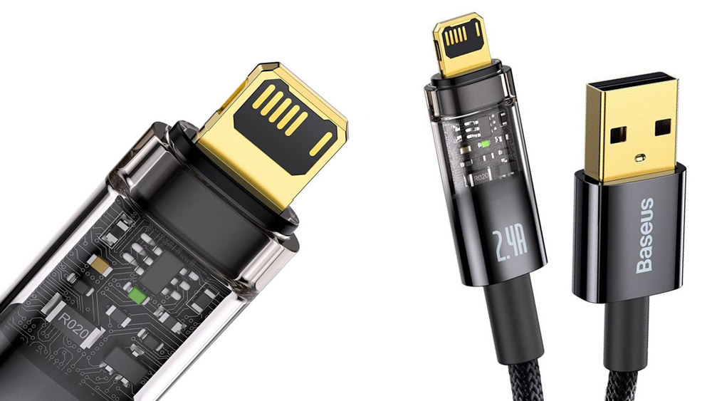 کابل هوشمند USB به لایتنینگ باسئوس Baseus Explorer Series cable USB to Lightning