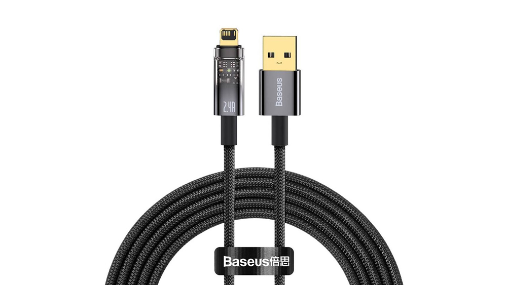 کابل هوشمند USB به لایتنینگ باسئوس Baseus Explorer Series cable USB to Lightning
