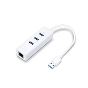 هاب USB 3.0 و تبدیل تی پی لینک TP-Link UE330 Hub & Gigabit Ethernet Adapter