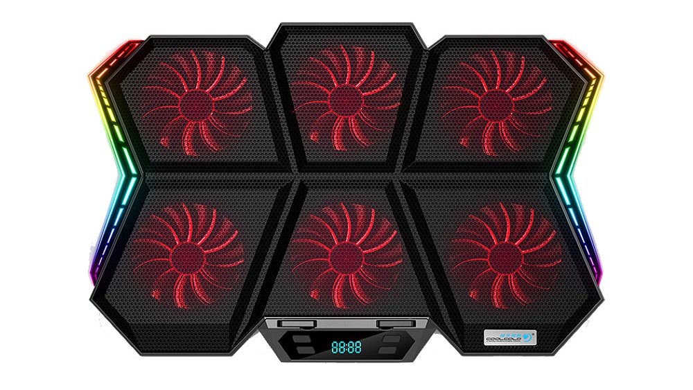 فن و پایه خنک کننده لپ تاپ کول کلد CoolCold K40 Lap Top Gaming RGB Cooling Pad