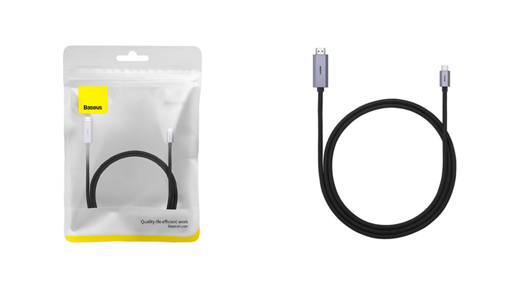 کابل 3 متری تایپ سی به HDMI 4K باسئوس Baseus Cable USB Type-C – HDMI