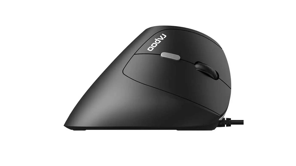 ماوس سیمی ارگونومیک رپو Rapoo EV200 Wired Ergonomic Optical Mouse