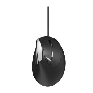 ماوس سیمی ارگونومیک رپو Rapoo EV200 Wired Ergonomic Optical Mouse