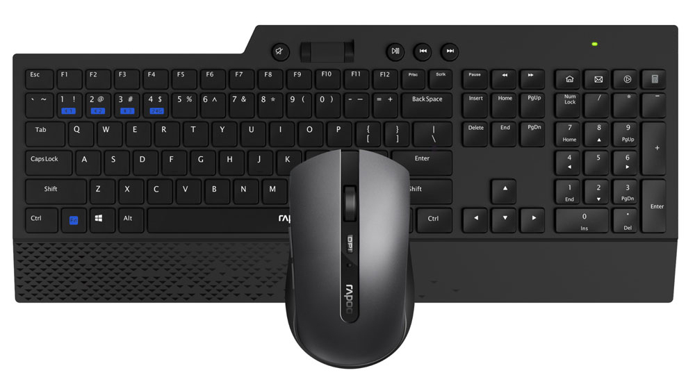 موس و کیبورد بی سیم رپو Rapoo 8200T Multi-mode Wireless Desktop