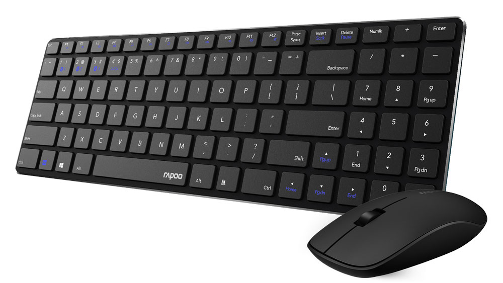 موس و کیبورد بی سیم رپو Rapoo 9300M Multi-mode Wireless Desktop