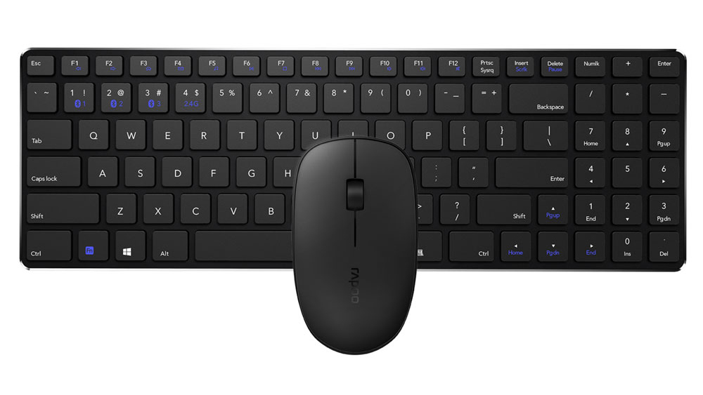 موس و کیبورد بی سیم رپو Rapoo 9300M Multi-mode Wireless Desktop