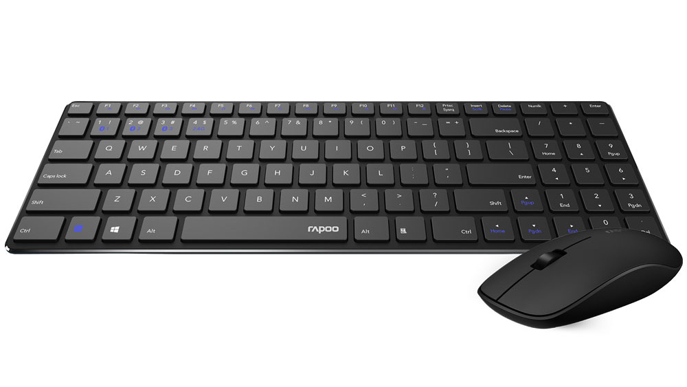موس و کیبورد بی سیم رپو Rapoo 9300M Multi-mode Wireless Desktop