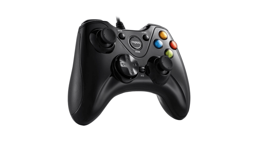 دسته بازی سیمی رپو Rapoo V600 Wired Electric Vibration Gamepad