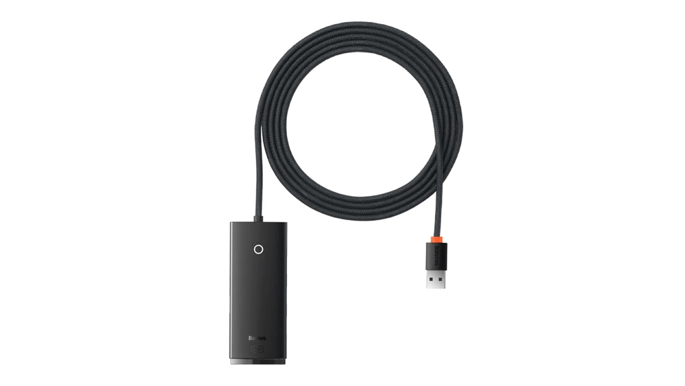 هاب 4 پورت باسئوس Baseus WKQX030201 4-Port USB-A Hub Adaptor 2m