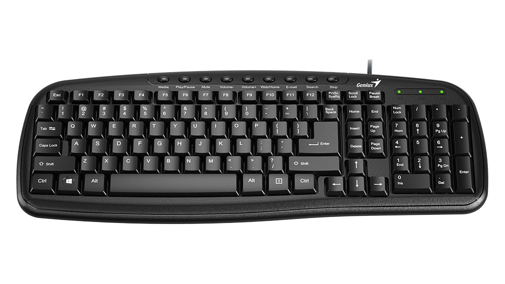 کیبورد باسیم جنیوس مدل Genius KB-M225C Multimedia Keyboard