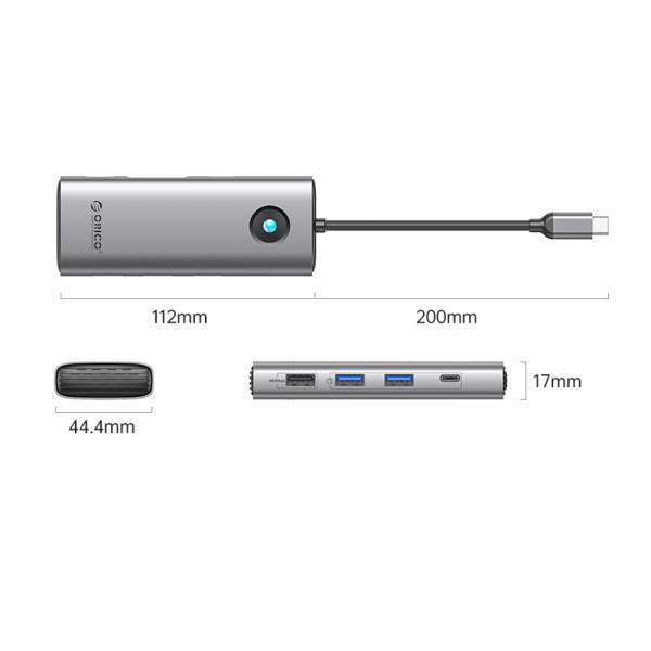 هاب 8 پورت Type-C اوریکو Orico PW11-8PC Multifunction Docking Station