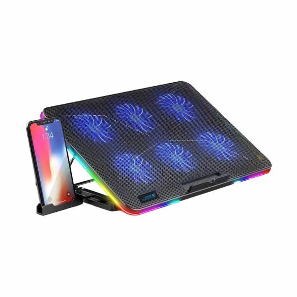 کول پد گیمینگ کول کولد مدل Laptop Cooler Cooling Pad CoolCold F5 RGB