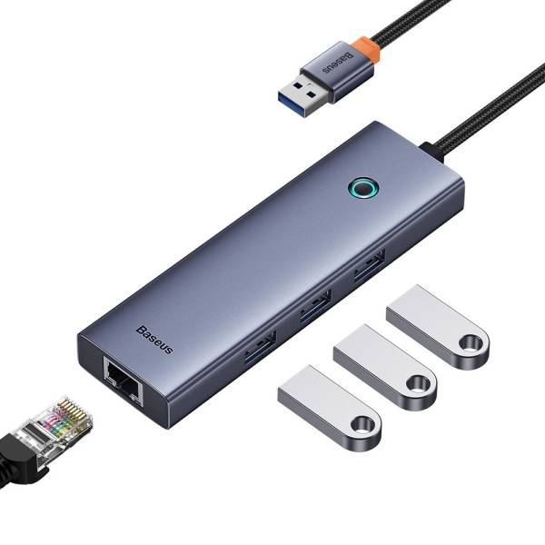 هاب چهار پورت Type-C باسئوس Baseus Flite Series B0005280A813-00 USB Type-C 4-in-1 HUB