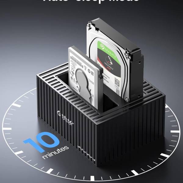 داک هارد اوریکو مدل ORICO 9628C3-C 2.5"/3.5" SATA HDD/SSD Dual-bay Dock with Offline Clone Function