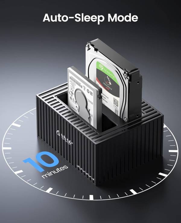 داک هارد اوریکو مدل ORICO 9628C3-C 2.5"/3.5" SATA HDD/SSD Dual-bay Dock with Offline Clone Function