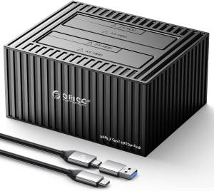 داک هارد اوریکو مدل ORICO 9628C3-C 2.5"/3.5" SATA HDD/SSD Dual-bay Dock with Offline Clone Function