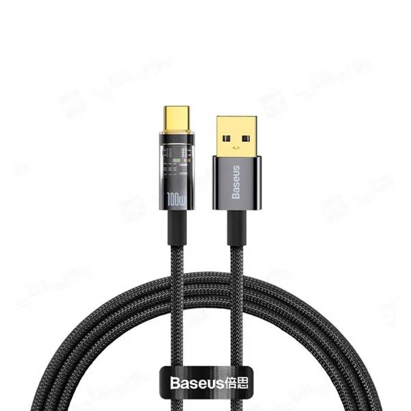 کابل شارژ هوشمند تایپ سی باسئوس Baseus Auto Power-Off Fast Charging Data Cable Type-c 1m CATS000201