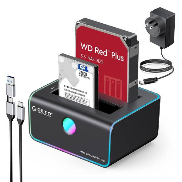داک هارد اوریکو مدل ORICO 8828C3-C RGB Hard Drive Docking Station Offline Clone