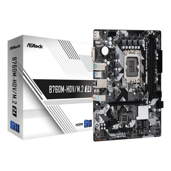 مادربرد ازراک مدل ASROCK MAIN BOARD B760M-HDV/M.2 D4