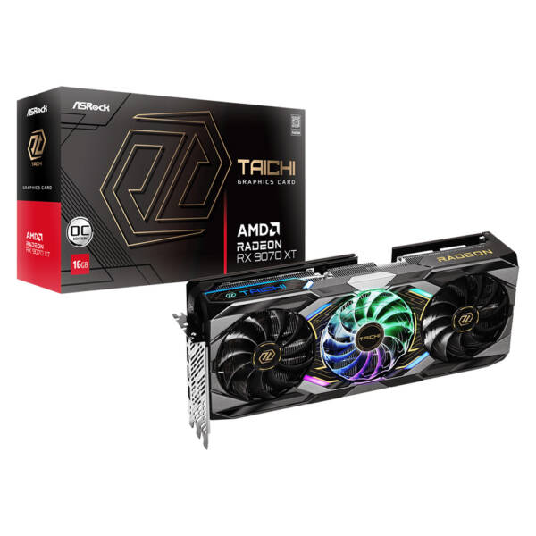 کارت گرافیک ازراک مدل AMD Radeon RX 9070 XT Taichi 16GB OC