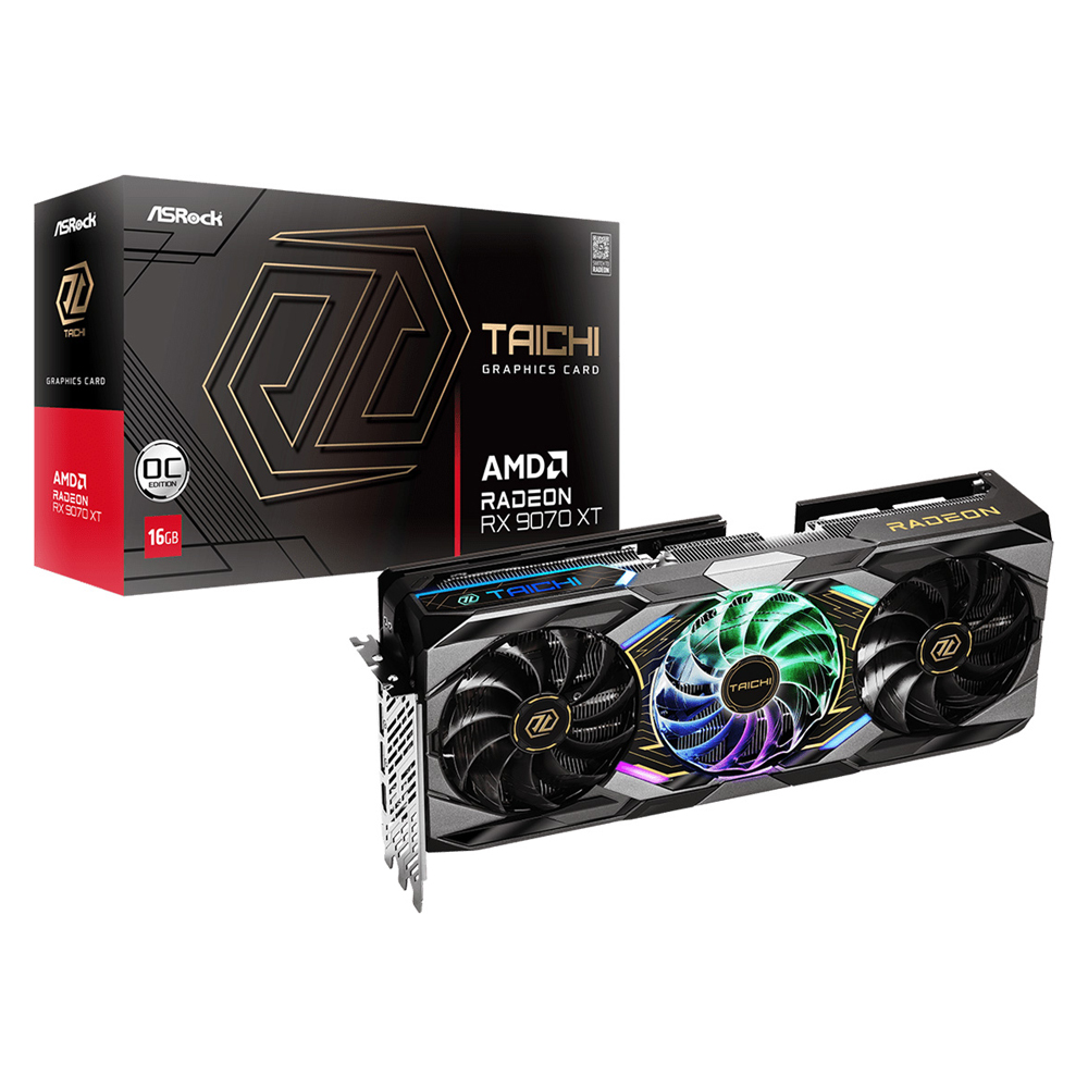ASROCK-RX9070-XT-TAICHI کارت گرافیک ازراک مدل AMD Radeon RX 9070 XT Taichi 16GB OC