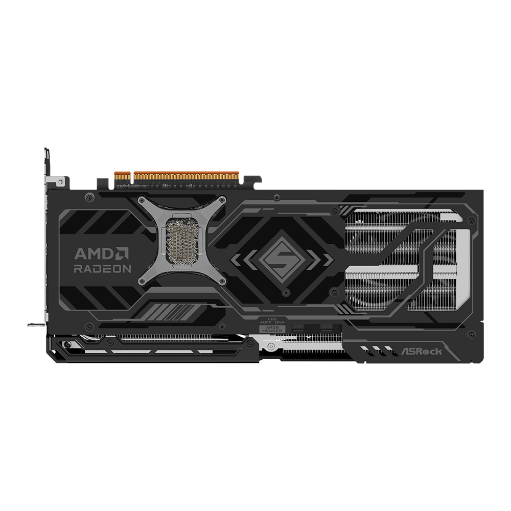RX-9070-XT-Steel-Legend-Dark-6 گرافیک ازراک مدل AMD Radeon RX 9070 XT Steel Legend Dark 16GB