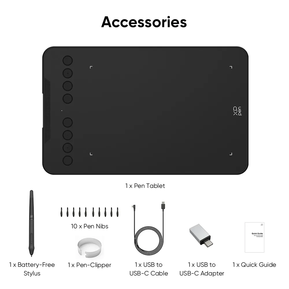 Deco Mini7 W 11 قلم نوری ایکس پی پن مدل XP-Pen Deco Mini7 W